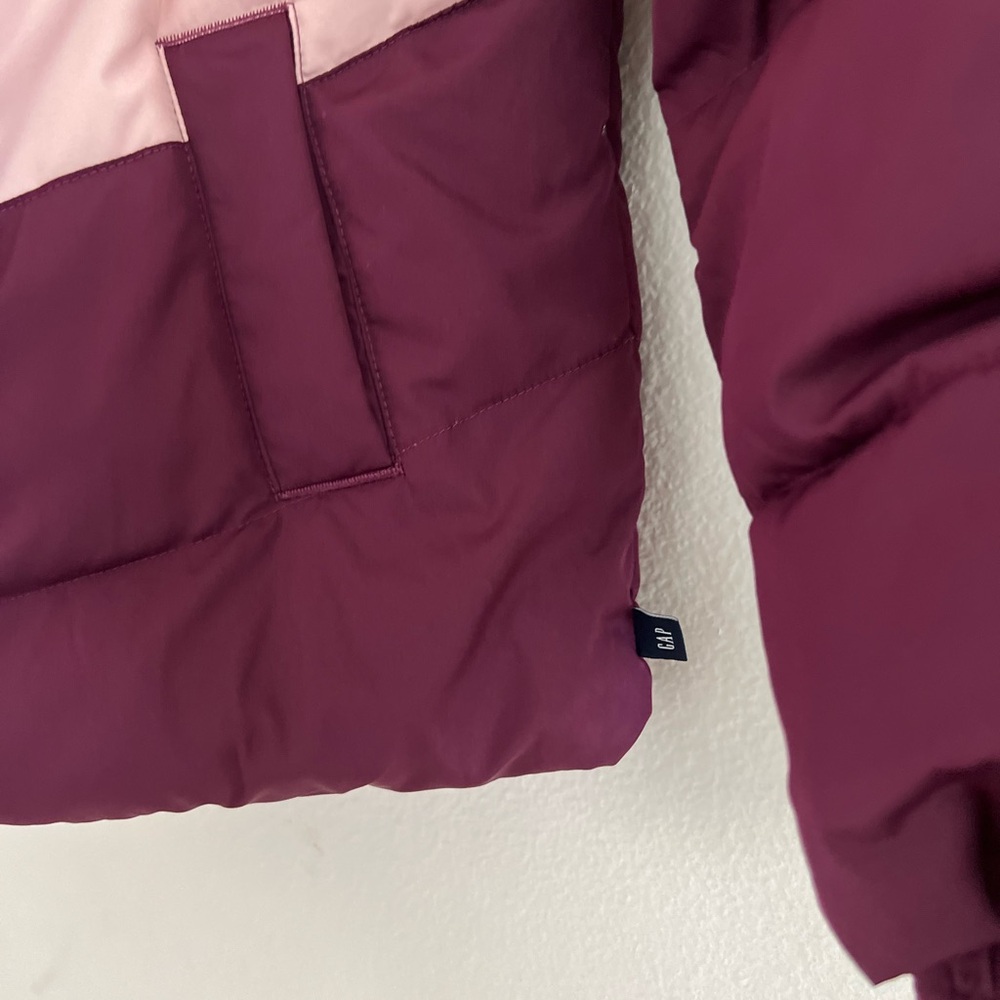Gap girls hoodie puffer jacket size Medium. Multi colors. - Picture 9 of 14